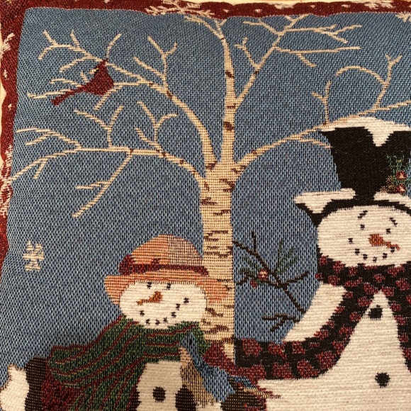 St. Nicholas Square snowman pillow - Picture 7 of 10
